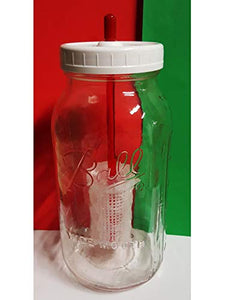 Kefir Fermenter: Set with Large (120cc) container for Use with Jar (Wide Mouth) You Already Have
